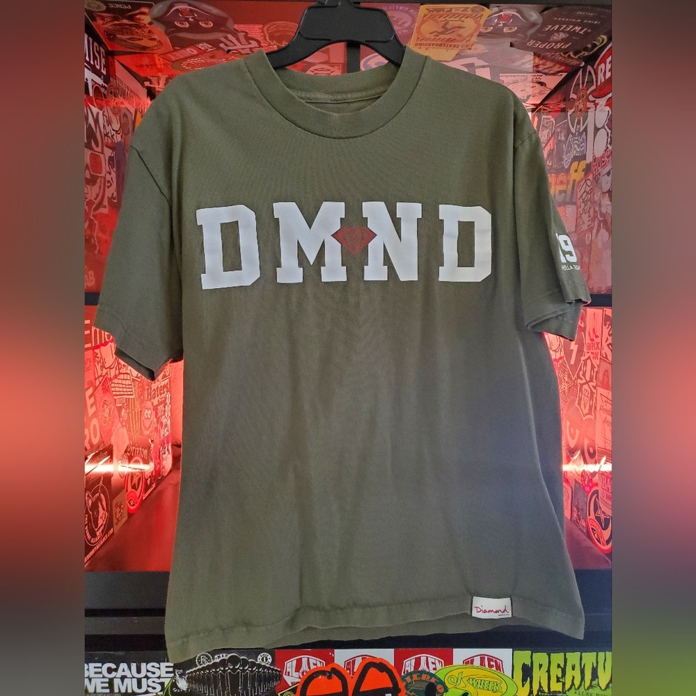 Diamond Supply Green Tee Large